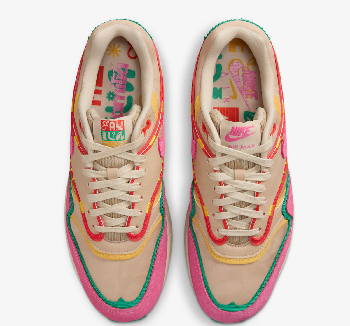 Nike Air Max 1 Familia Running Sneakers FN0598-200 Hemp Men’s Size 14 air-max-1-x-familia-pinksicle-  main image 3