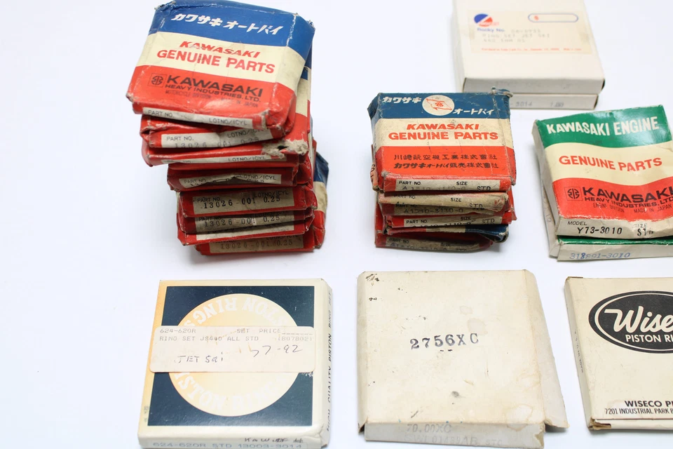 Kawasaki подлинный поршневые кольца лот винтажный оптом - Изображение 3 из 4