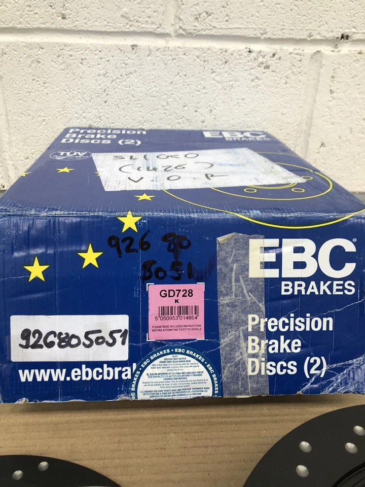 DISCOS DE FRENO TRASEROS EBC X2 266mm se adapta a SUBARU LEGACY II IMPREZA II FORESTER GD728 Foto 4 de 4