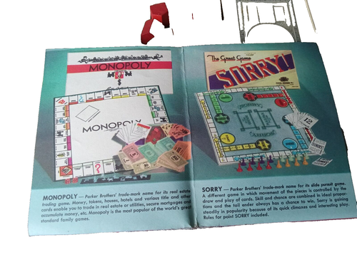 Vintage MONOPOLY GAME 1952 In Box NO BOARD - Picture 6 of 6