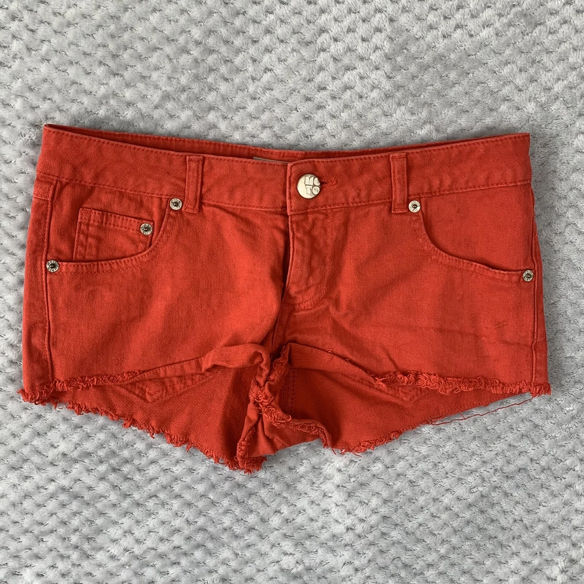Topshop clearance red shorts