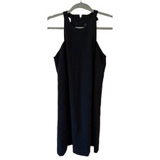 Ann Taylor black lined halter dress size 2