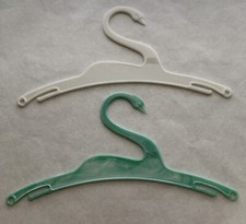 vintage Petty Swan Clothes Hangers Set of 2