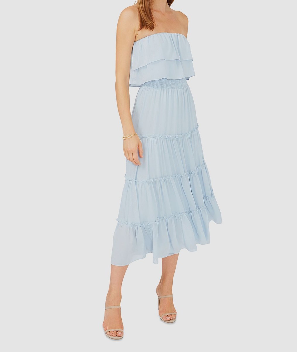 1 state tiered maxi dress 1.STATE Long Sleeve Tiered Maxi Dress