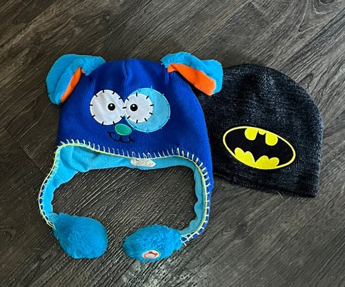 FLIPEEZ KID WINTER HAT Blue Puppy Dog 