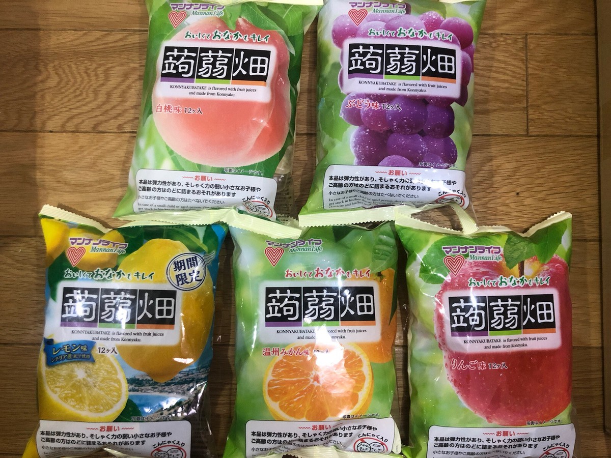 Mannan Life JELLY Batake Fruits Sweets Peach Candy Healthy 5