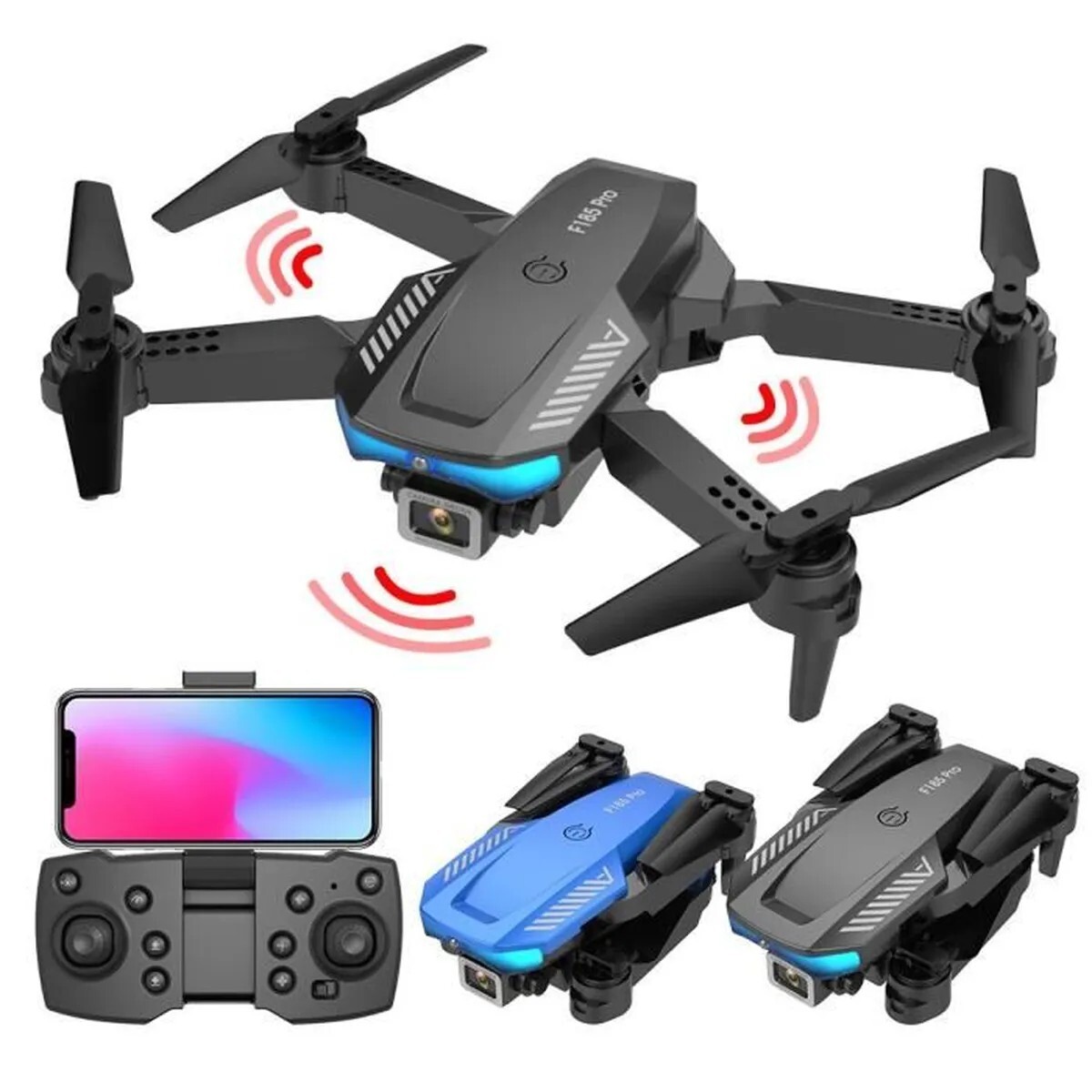 Dragon Touch Drone F185 Pro Avec Caméra 4K FPV - Temps De Vol 20 Min - Télécommandé