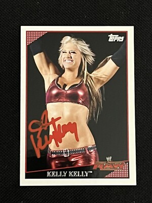 wwe DiVA ケリーケリーサイン色紙額付き KELLY KELLY 2009 TOPPS WWE WRESTLING DIVA SIGNED AUTOGRAPHED CARD