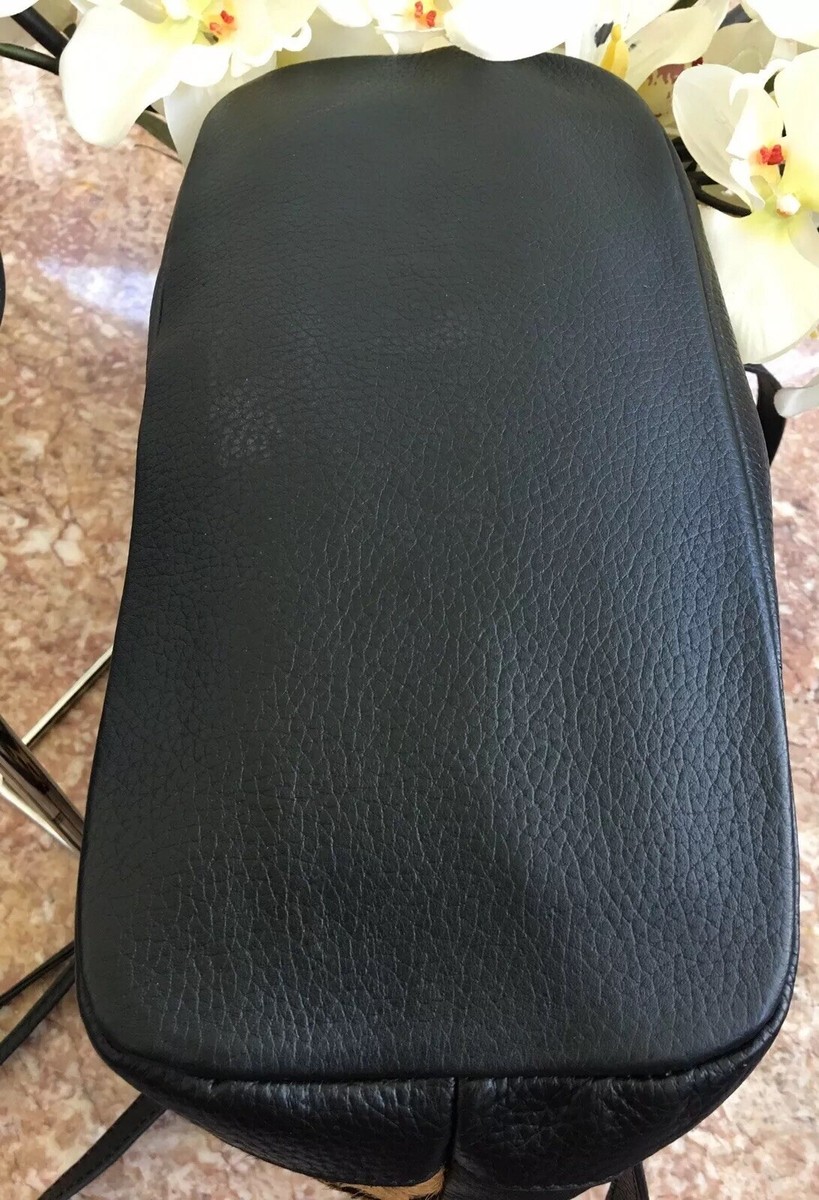 NWT Aqua Madonna Black Leopard Leather Calf Hair Leopard  display picture 3