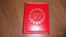 Vintage Christmas Card List Address Book No. 931 Preowned