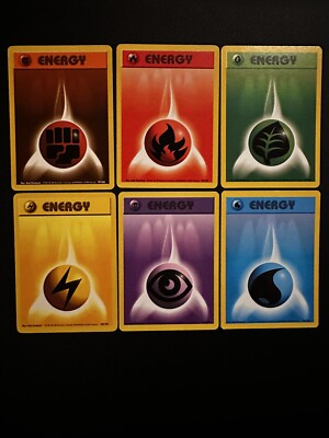 6 1999 Base Set Pokemon Energy Cards #97- #102 Authentic Vintage WoTC  Nintendo | eBay