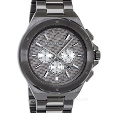 Michael Kors Mens Lennox Chronograph Watch, Gunmetal Gray Stainless Steel Band