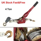 Cable Puller Manual Hand Winch Turfer 4 Ton 2 Hook For Caravan Boat Trailer NEW