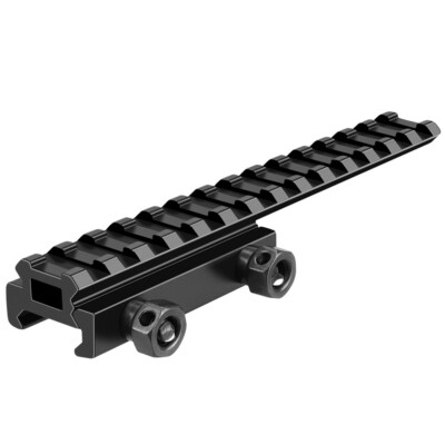 14 Slots Dovetail 20mm Picatinny Rail Adapter Scope Base Extension Long Riser 