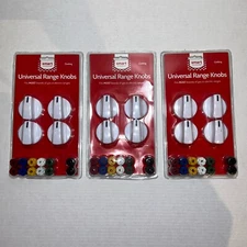 3) Smart Choice Universal Range Knob Kits KNOBKIT4W *3-Pack of Kits Value Bundle