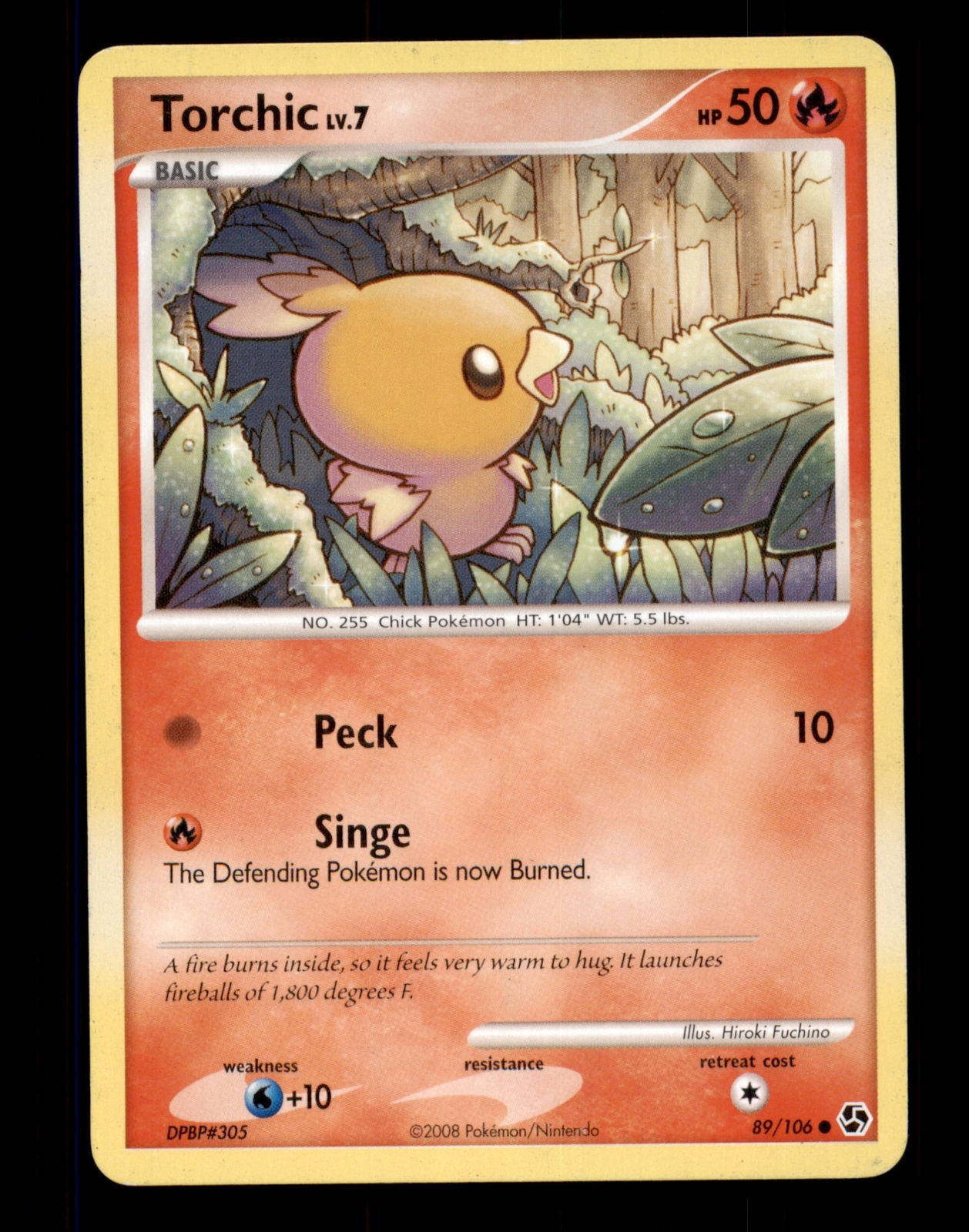 4X Pokemon Card Torchic LV.7 Great Encounters 89/106 PLAYED Non-Holo Common TCG!