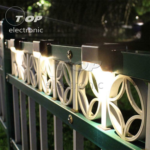 4/8Pcs Solar Led Deck Lights Waterproof Outdoor Yard Stairs Fence Lamps Lamp - Picture 3 of 8