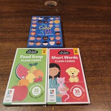 3-Hinkler jr. Explorers Flash Cards, Short Words, Food  Color of Us