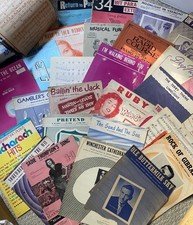 100 Antique Vintage Sheet Music Musicals Classical Hollywood Mix Lot