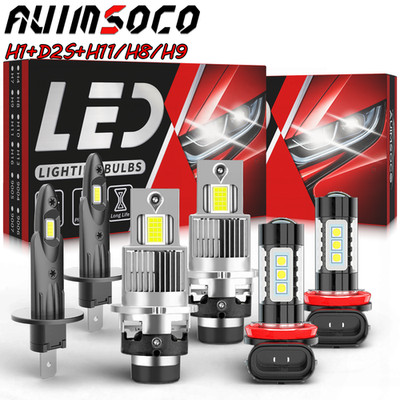 For Volvo V70 XC70 S60 2005 2006 Headlights High/Low + Fog Light Bulbs Kit 6pcs