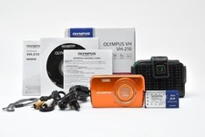 OLYMPUS VH-210 Orange Compact Digital Camera Tested Working Seller Japan