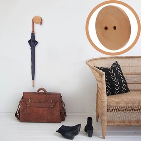 Button Shaped Wall Storage Hook Creative Wall-mounted Clothing Hooks