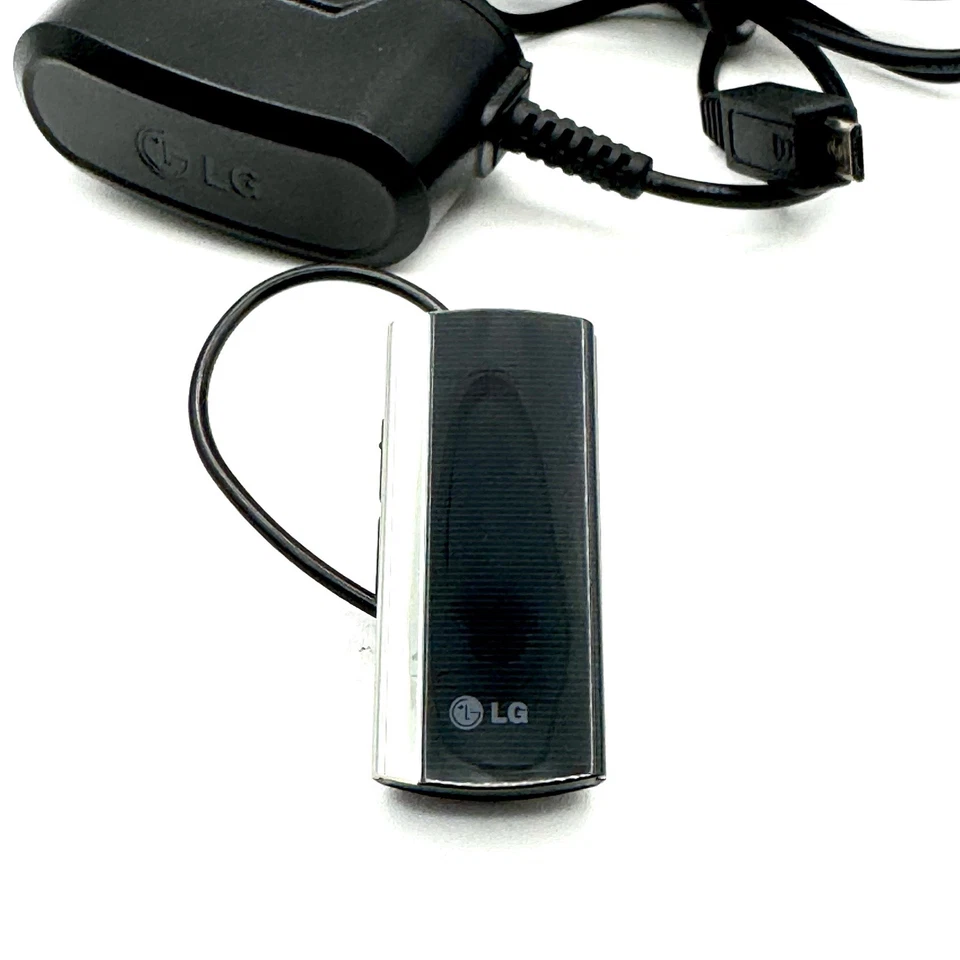LG Bluetooth Headset HBM-210 Black Universal Wireless Ear Piece With Charger - Image 2 of 4