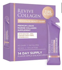 Revive Colágeno Menopausia Belleza Sueño Premium Líquido Marino Colágeno Bebida 14ct