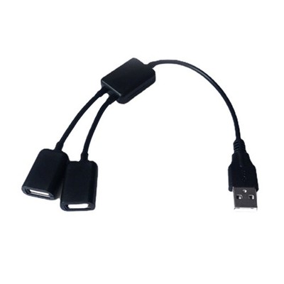 USB Splitter Cable USB Y Splitter Adapter Power Cord Extension for Charging Data