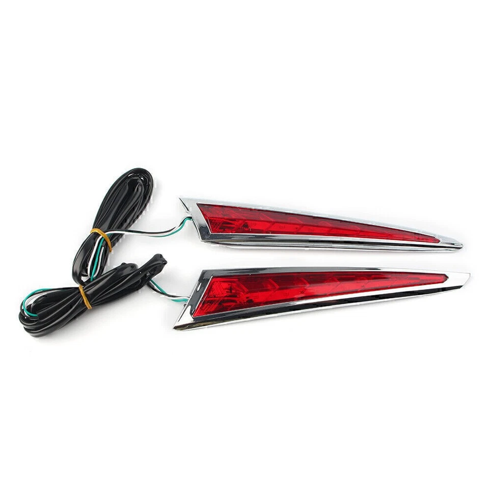 US Saber Tooth Saddlebag Side LED Lights Brake Signal For Victory Country 10-17 Foto 4 de 4