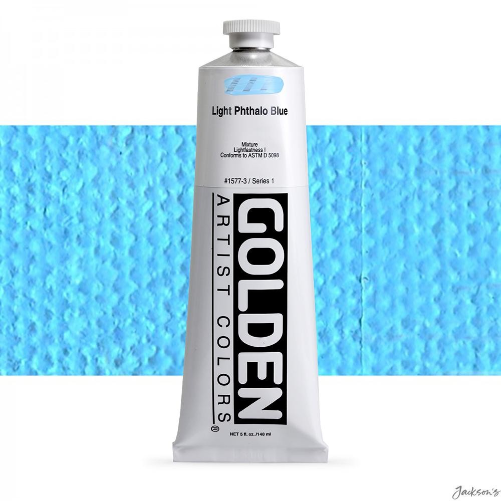Golden Heavy Body Acrylic Paint 148ml Light Phthalo Blue For Artist Painting