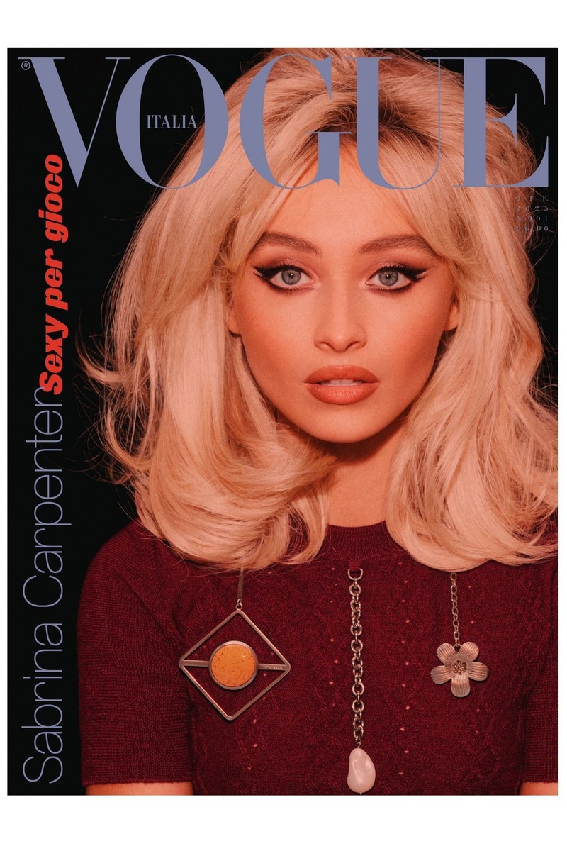 Sabrina Carpenter - Vogue Italia's October cover Poster | eBay