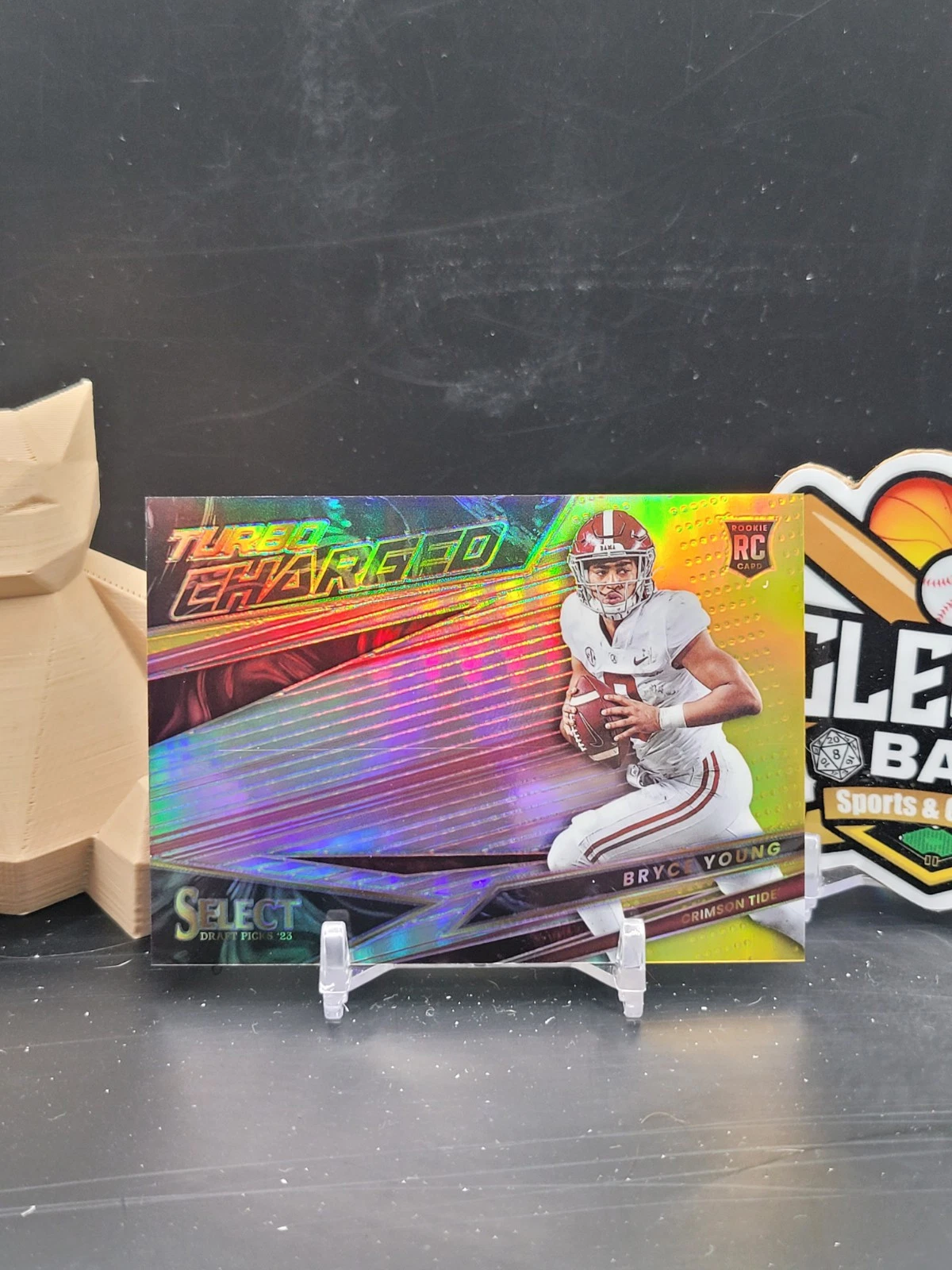 Bryce Young Turbocharged Gold /10 2023 Panini Select Draft Picks #TC-BY Rc (MGR)