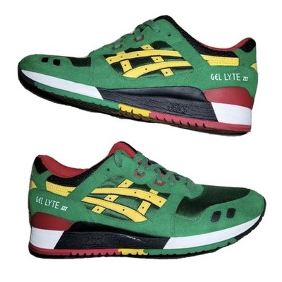 ASICS  Men's Gel Lyte 3 Carnival Pack JAMAICA. Sneakers -  Size 10.5