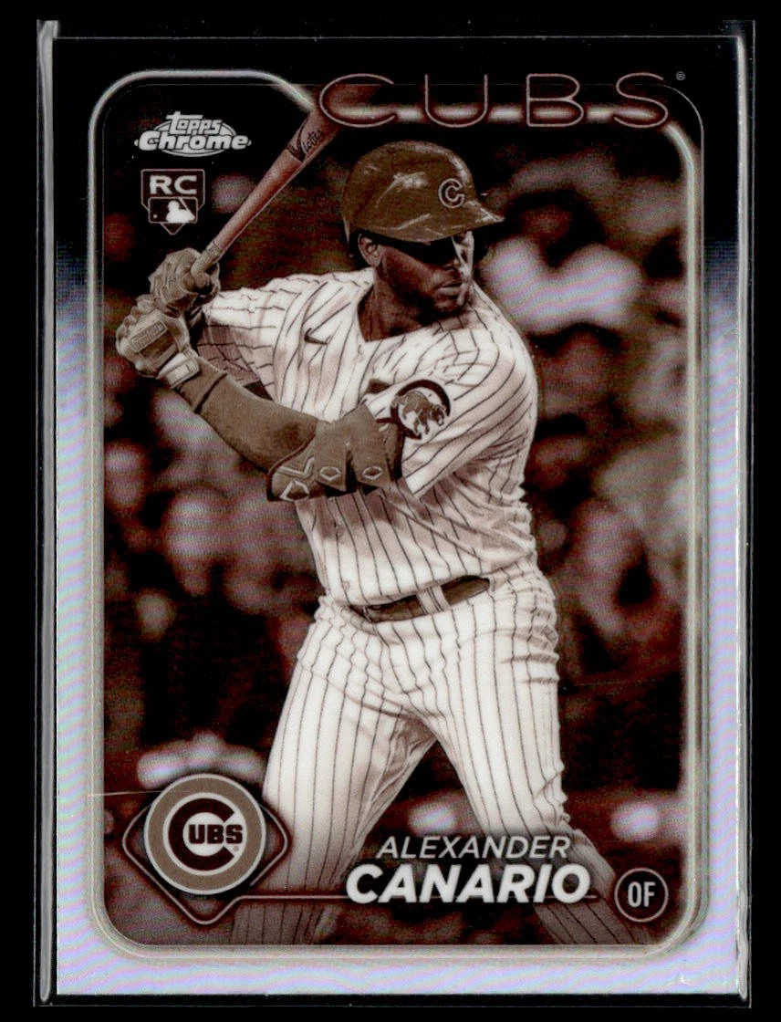2024 Topps Chrome Alexander Canario #174 Sepia Refractor Rookie