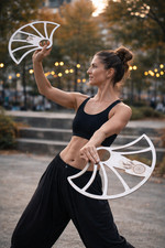 Performance Flow Fans Pair of Lightweight Practice Fans for Dance Festival Stage