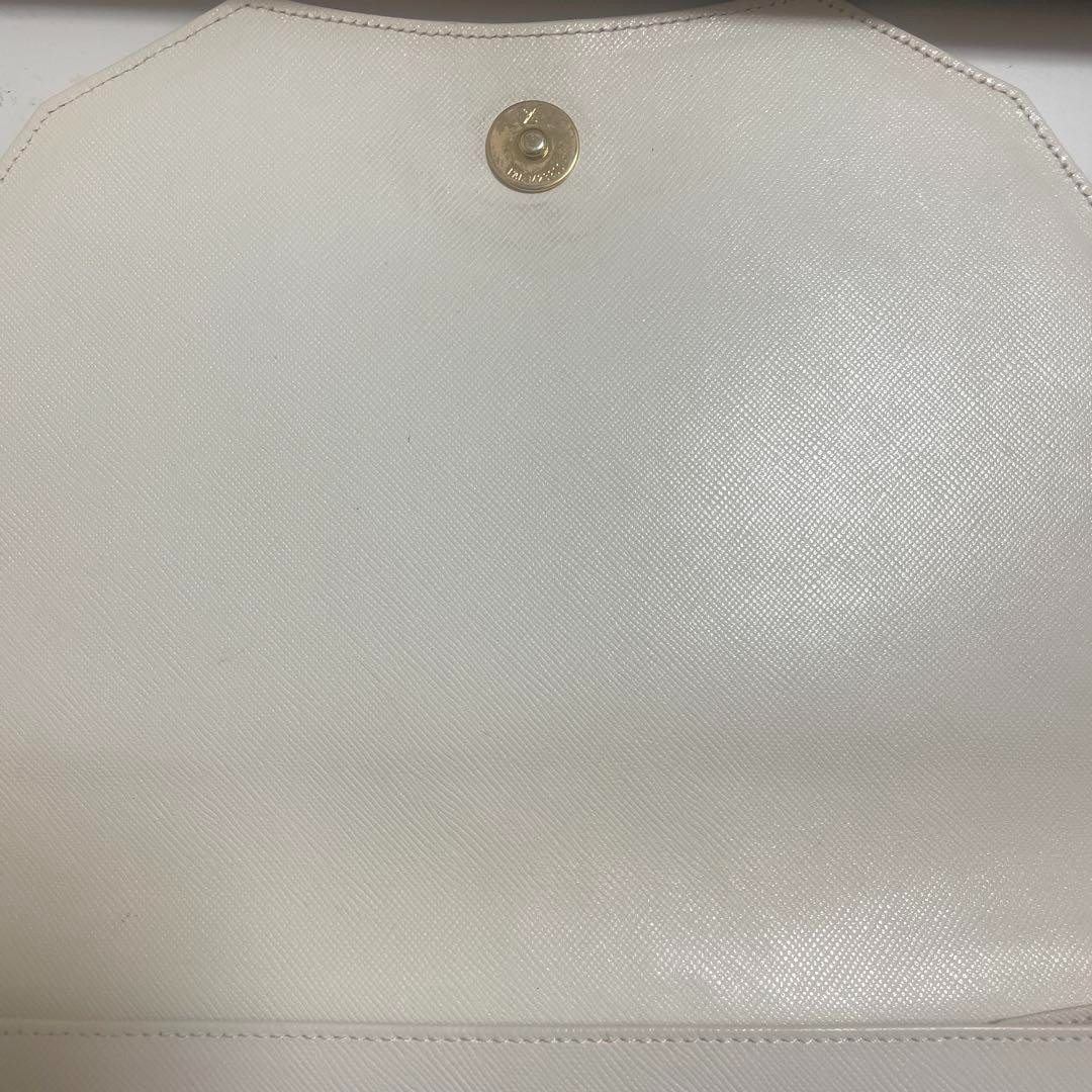 Borsa pochette Yves Saint Laurent beige in pelle borsa YSL
