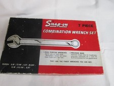 Vintage Snap-on Combination Wrench Set Box Only W Plastic Insert 7 X 12