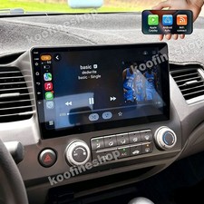 For Honda Civic 2006-2011 Apple CarPlay Android 15 Car Stereo Radio GPS WiFi RDS
