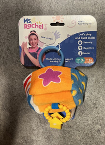 Ms Rachel Peek-a-Boo toy baby-toddler 3mth +