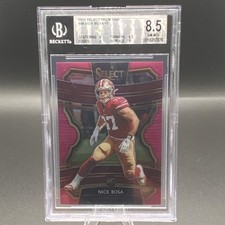 Nick Bosa 2019 Panini Select Concourse Pink Prizm Rookie #48 BGS 8.5 49ers /10
