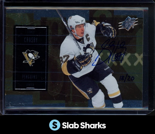 2009 UPPER DECK SPX #1 SIDNEY CROSBY BUYBACK AUTOGRAPH SP AUTO 18/20