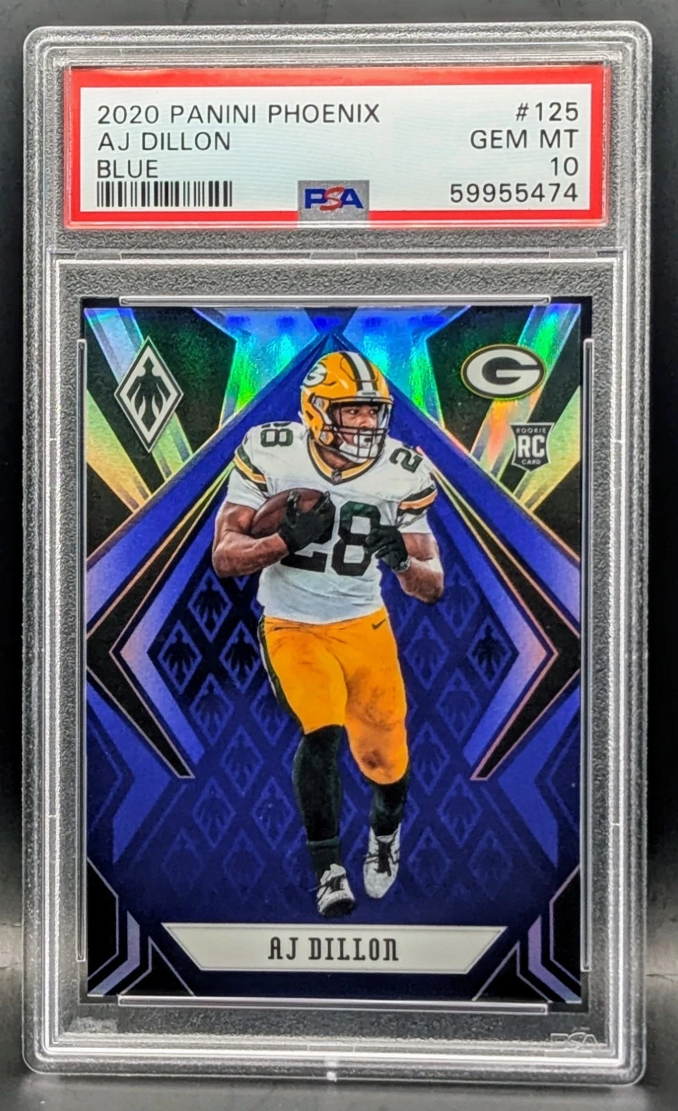 AJ Dillon Panini Phoenix #125 Blue
