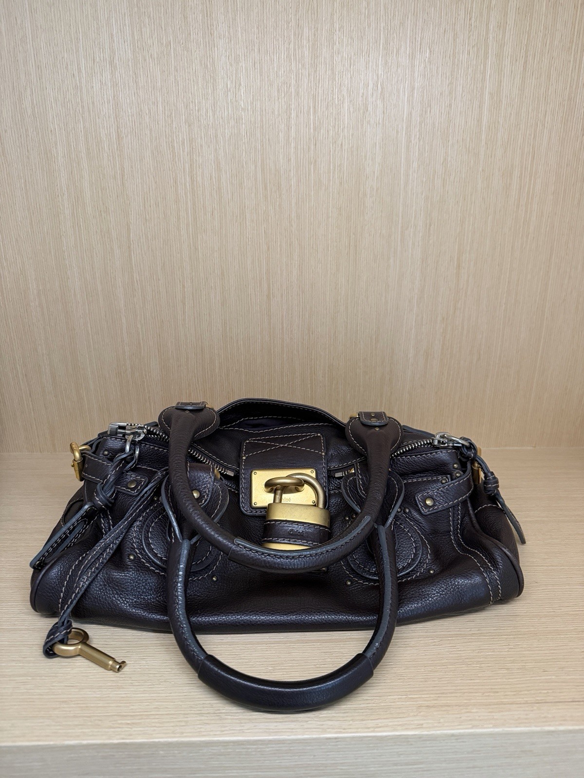 RARE Chocolate Brown Chloe Paddington Bag