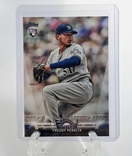FREDDY PERALTA 2018 TOPPS UPDATE SALUTE ROOKIE CARD RC 