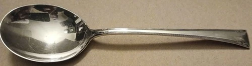 International Sterling 6.5" soup spoon, Serenity, no monogram, exc. condition!