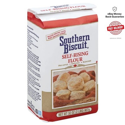 Effortless Baking with 2 lbs of Natural Self-Rising Flour for All Recipes