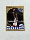 Michael Jordan 1990-91 NBA Hoops Basketball All-Star East Card # 5 Chicago Bulls
