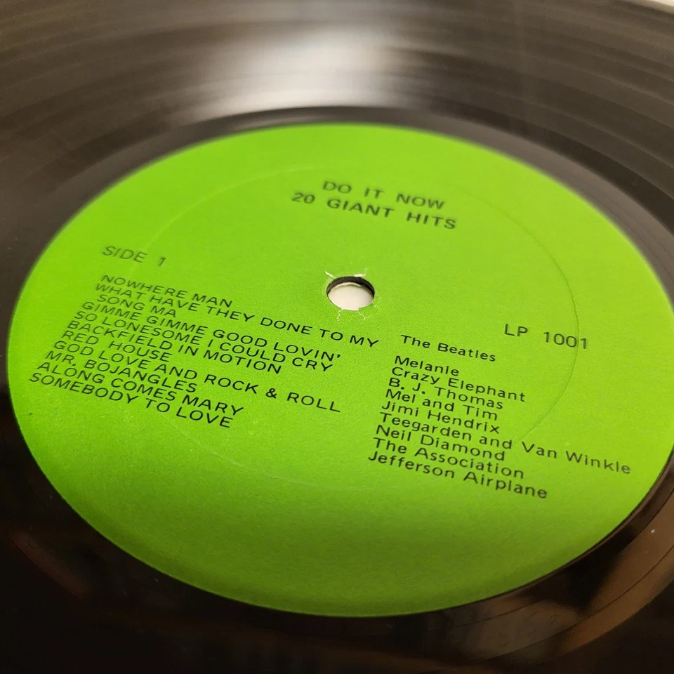 Do It Now: 20 Giant Hits Vinyl LP 1001 Beatles Janis Joplin Jefferson Airplane - Image 4 of 4