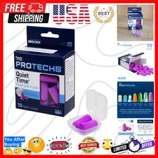 Quiet Time Noise-Blocking Foam Ear Plugs - 10 Pair, Perfect for Travel & Sleep